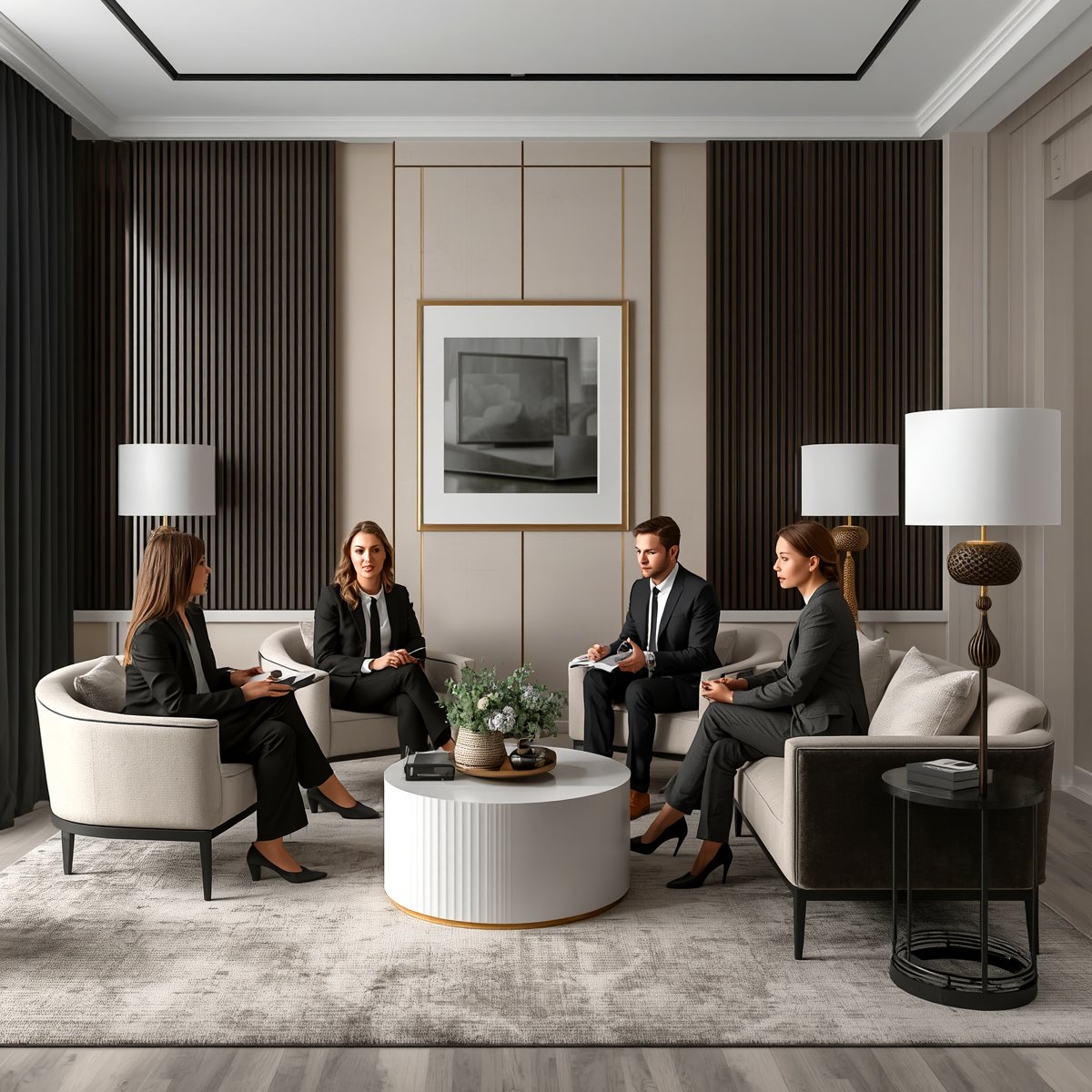 X.UNI GROUP consultants in discussion